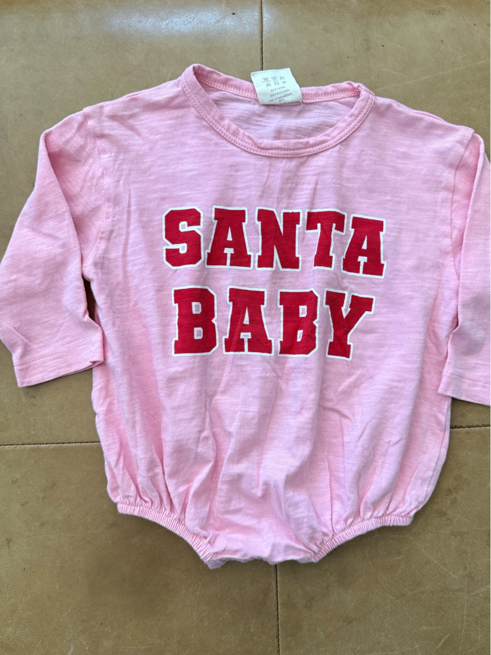 Siix Organic Cotton Bubble Santa Baby 3-6M